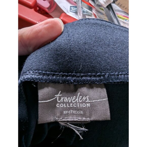 Chicos Travelers Collection Navy Blue Womens Pants 36/28 - Picture 5 of 5